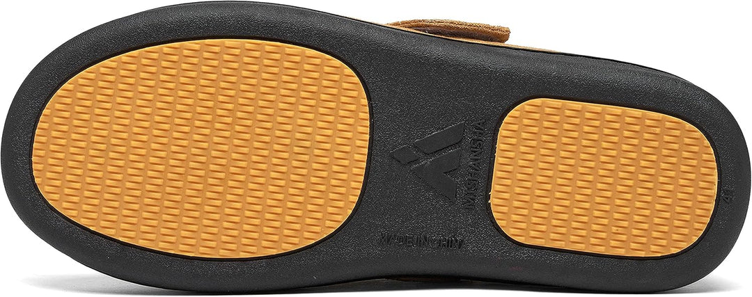 Mishansha Herren Winter Warme Hausschuhe Memory Foam Plüsch Pantoffeln,Gr.39-48 Gebrannte Umbra 39 E