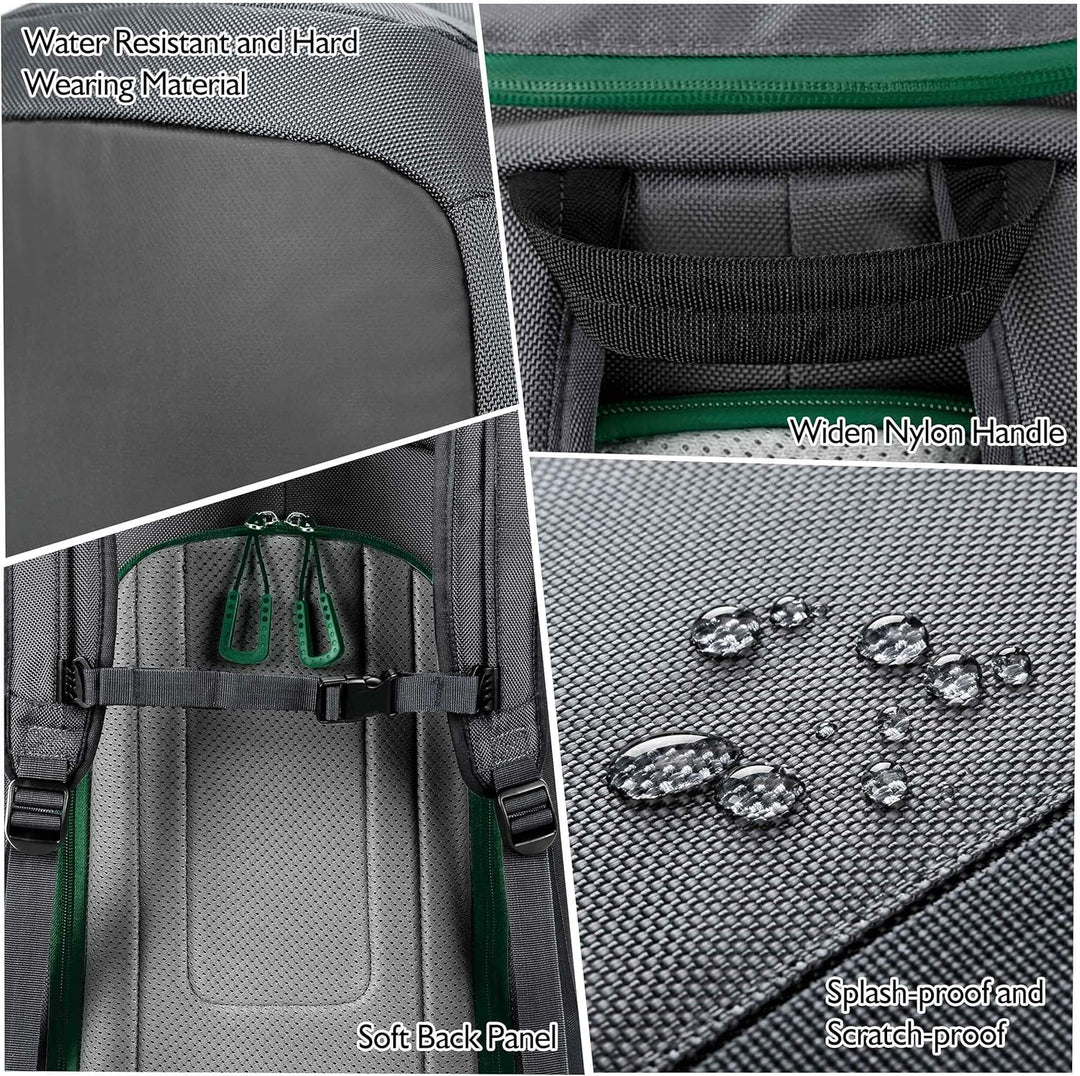 Unigear Skischuhtasche mit Helmfach und Rucksackgurten, Skirucksack Skischuhrucksack mit Helmtasche,