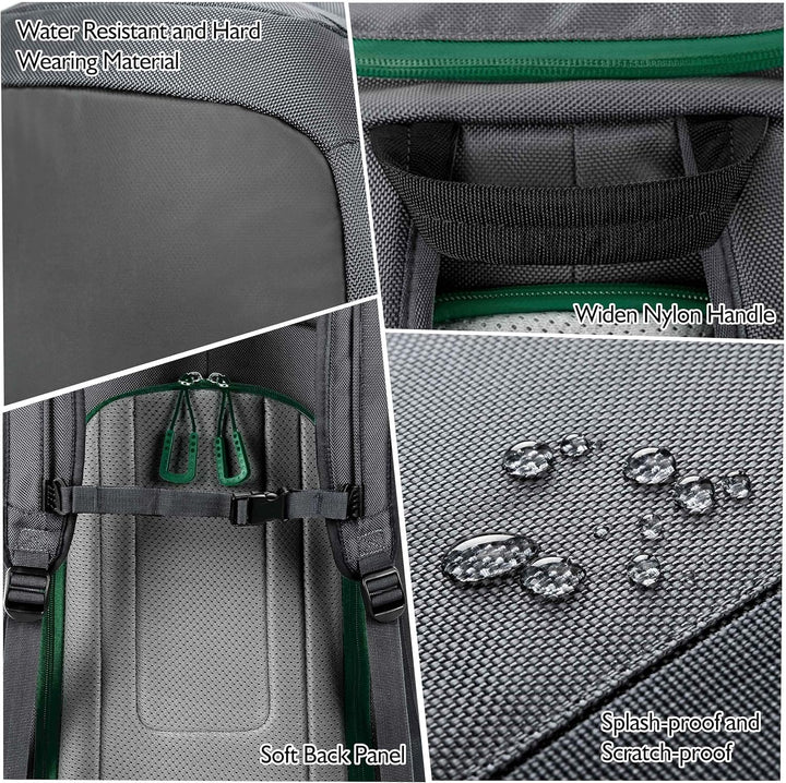 Unigear Skischuhtasche mit Helmfach und Rucksackgurten, Skirucksack Skischuhrucksack mit Helmtasche,