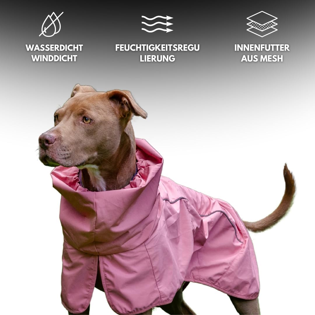 Spark Paws Hunderegenmantel, wasserdichte Winddichte Regenjacke, für kleine, mittlere, grosse und ex