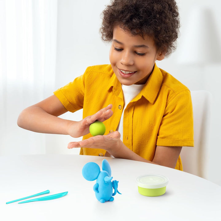 HEY CLAY - 15 Dosen lufttrocknende Knete für Kinder ab 3 Jahren - Kreatives Bastelset - Modelliermas