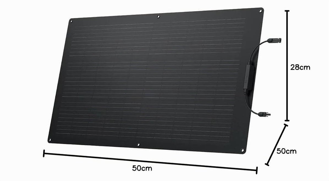 Ecoflow 100W Solar Panel Flexibles Monokristallines Solarpanel IP68 hocheffizient Solarmodul Solarze
