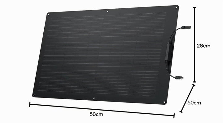 Ecoflow 100W Solar Panel Flexibles Monokristallines Solarpanel IP68 hocheffizient Solarmodul Solarze