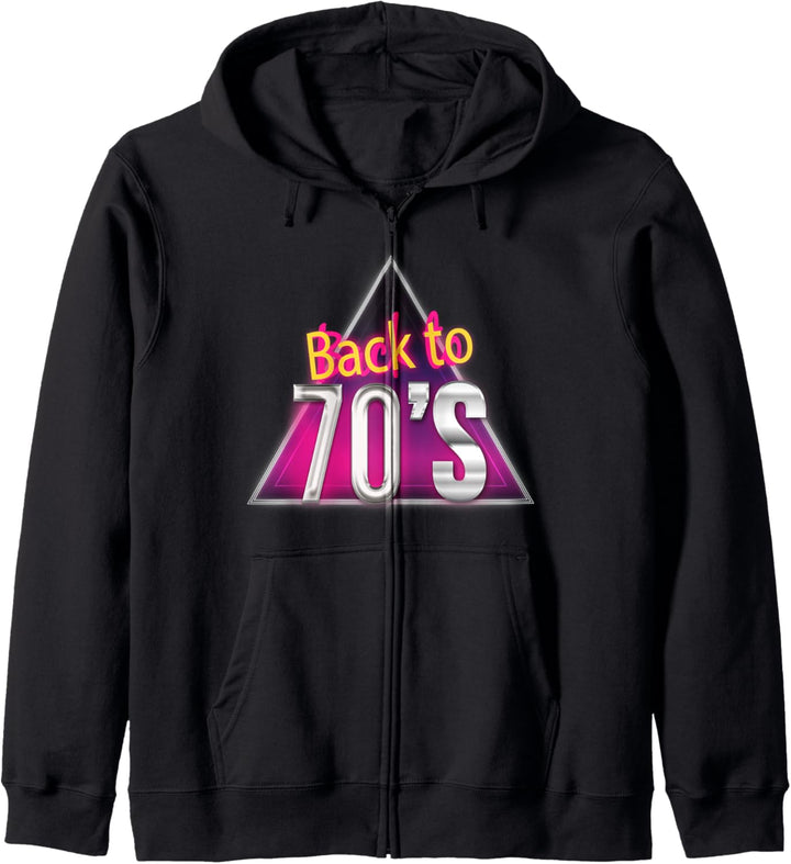 Back to the 70's - 70er Jahre Shirt für 80s Retro, Party Kapuzenjacke