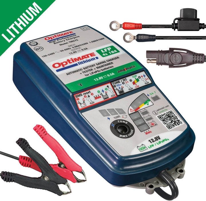 Optimate TM274 TM274v2 Lithium 4s 10A 10-stufiges gekapseltes batterieschonendes 12.8V 10A Lade- & W