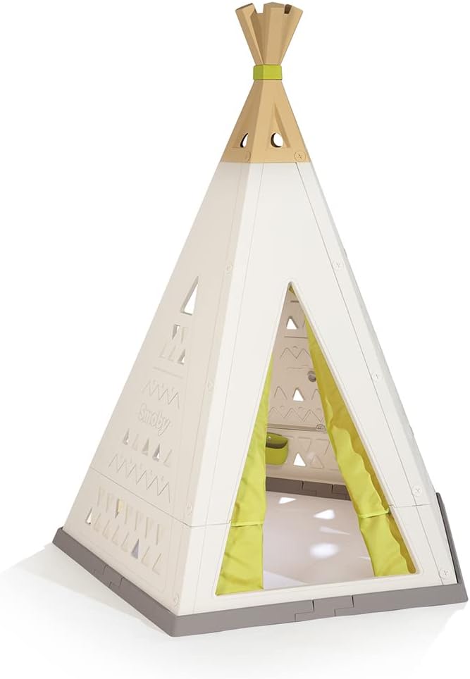 Smoby - Tipi - Spielzelt für drinnen und draussen, höhenverstellbar, pflegeleichter Kunststoff, leic