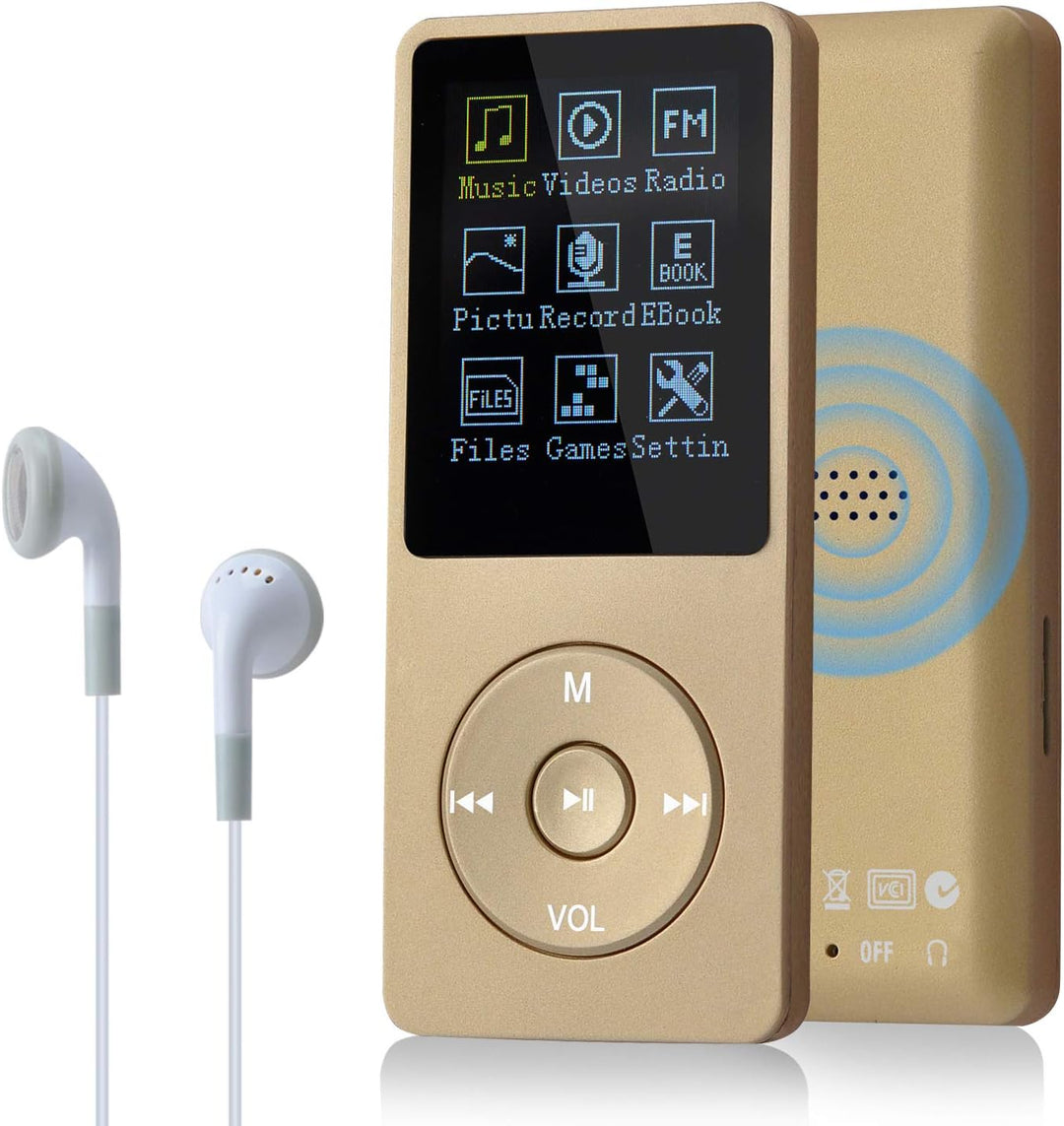 COVVY 8GB Tragbare MP3 Musik Player, Support bis zu 64GB SD Speicherkarte, Lossless Sound HiFi MP3 P