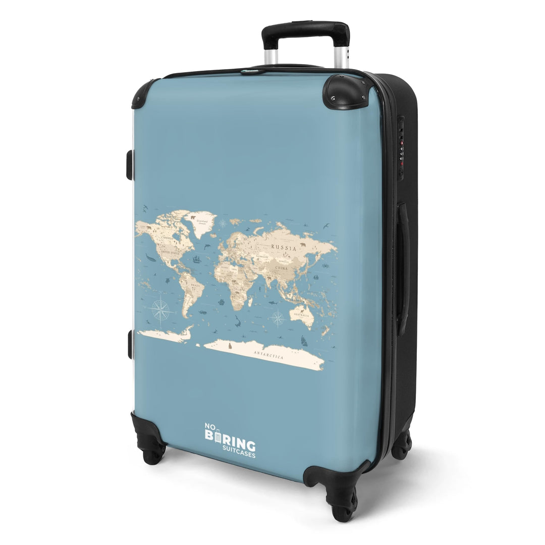 Koffer Mittelgross 67x43x25 cm Hartschalenkoffer L Trolley Rollkoffer 4 Rollen Leicht Hartschale Mit