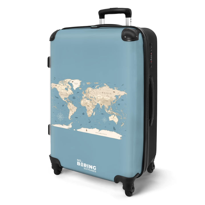 Koffer Mittelgross 67x43x25 cm Hartschalenkoffer L Trolley Rollkoffer 4 Rollen Leicht Hartschale Mit