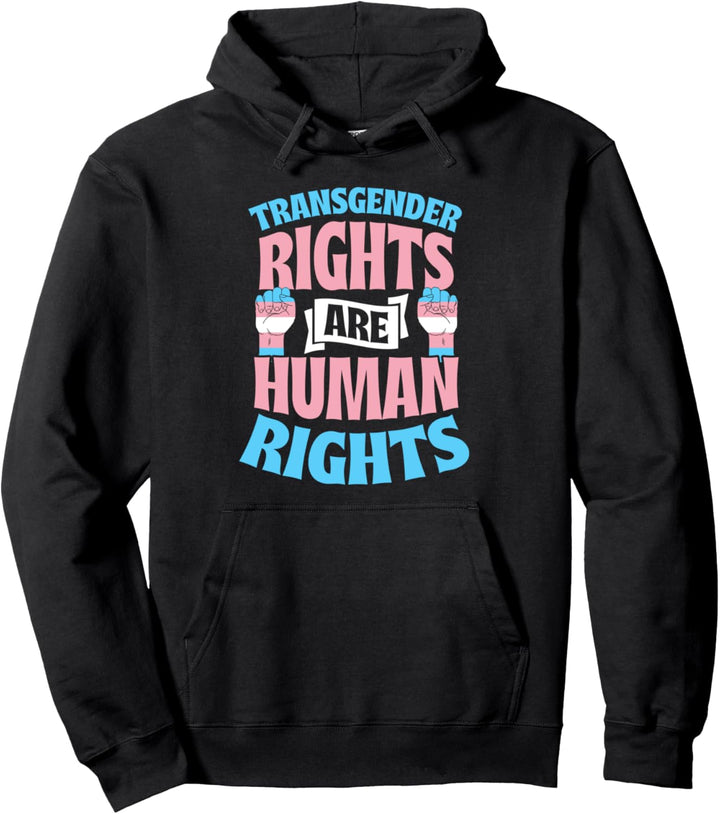 Transgender-Rechte sind Menschenrechte Trans Pride Flag Verbündeter Pullover Hoodie