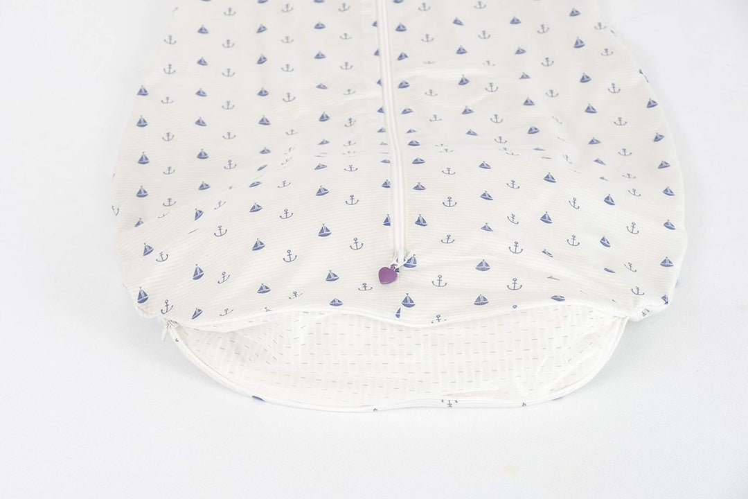 Träumeland Sommerschlafsack LIEBMICH aus Tencel, Design Anker, mit Naturfaser Tencel gegen Schwitzen