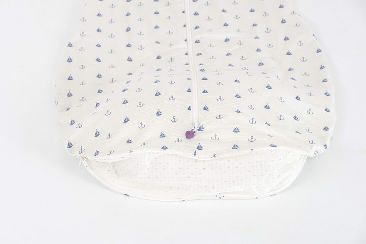 Träumeland Sommerschlafsack LIEBMICH aus Tencel, Design Anker, mit Naturfaser Tencel gegen Schwitzen