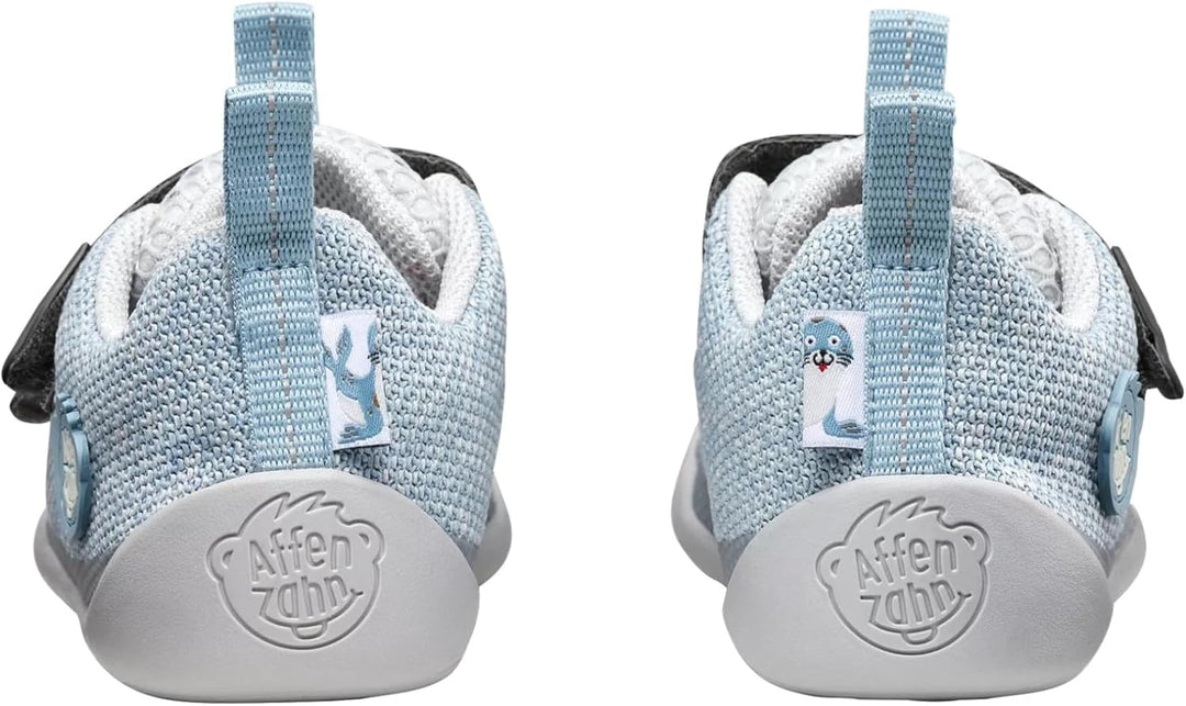 Affenzahn Barfussschuh Knit Happy mit Klettverschluss, Vegan, rutschfest, Flexibel, Reflektierend, b