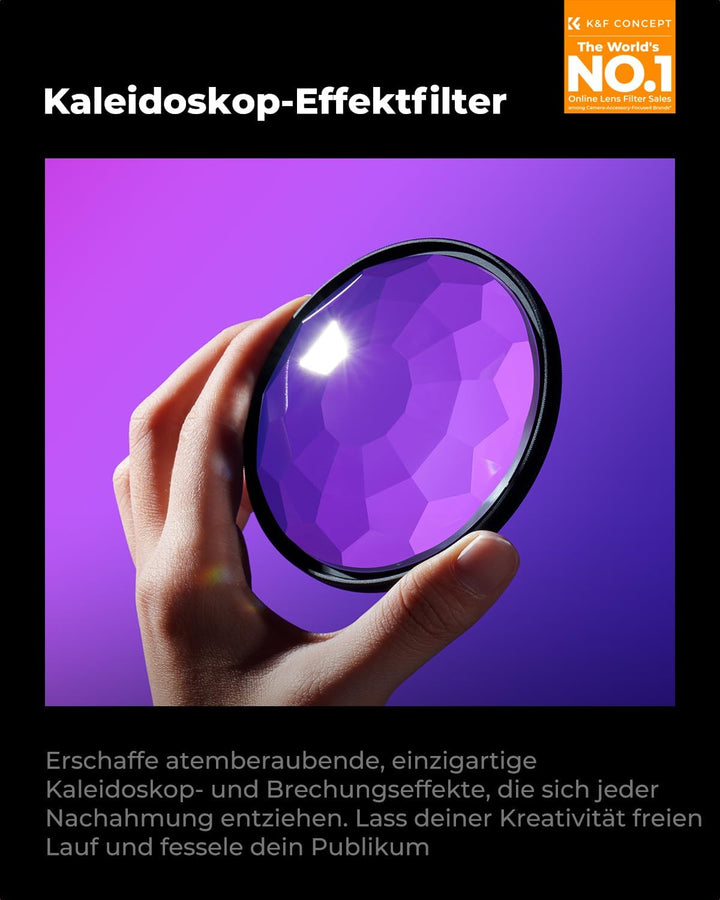 K&amp;F Concept Nano-B Serie Kaleidoskop Prismenlinsenfilter 67mm Prismenfilter Effektfilter, 67mm