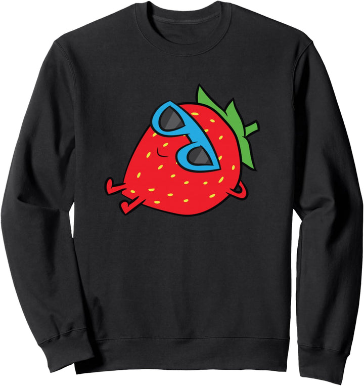 Erdbeere Sommerfrucht Sonnenbrille Erdbeere Sweatshirt