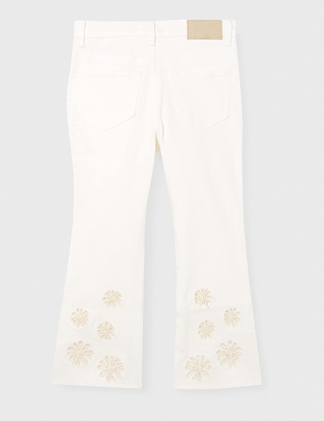 Desigual Girls Pant_Estrella Jeans, White, 7/8