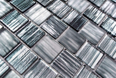 Mosaik Fliese Glasmosaik Crystal Milchglas grün klar gefrostet matt für WAND BAD WC DUSCHE KÜCHE FLI