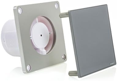 STERR Grau Badezimmerlüfter 100 mm Silent badlüfter - Moderner Lüfter ins Badezimmer - Badlüfter 100