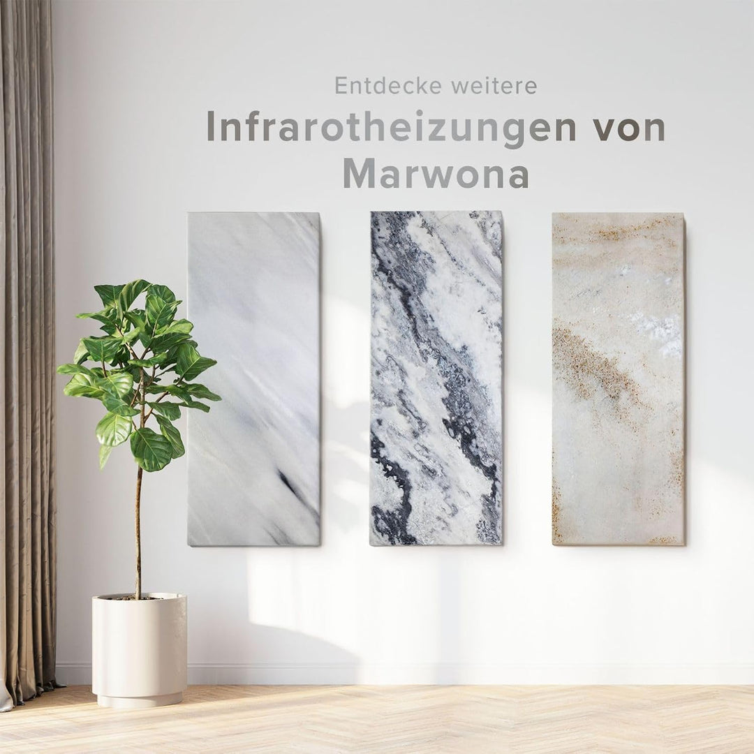Marmor Infrarotheizung 800 Watt Jura – Massive Wandheizung aus deutschem Jura-Marmor, energiesparend