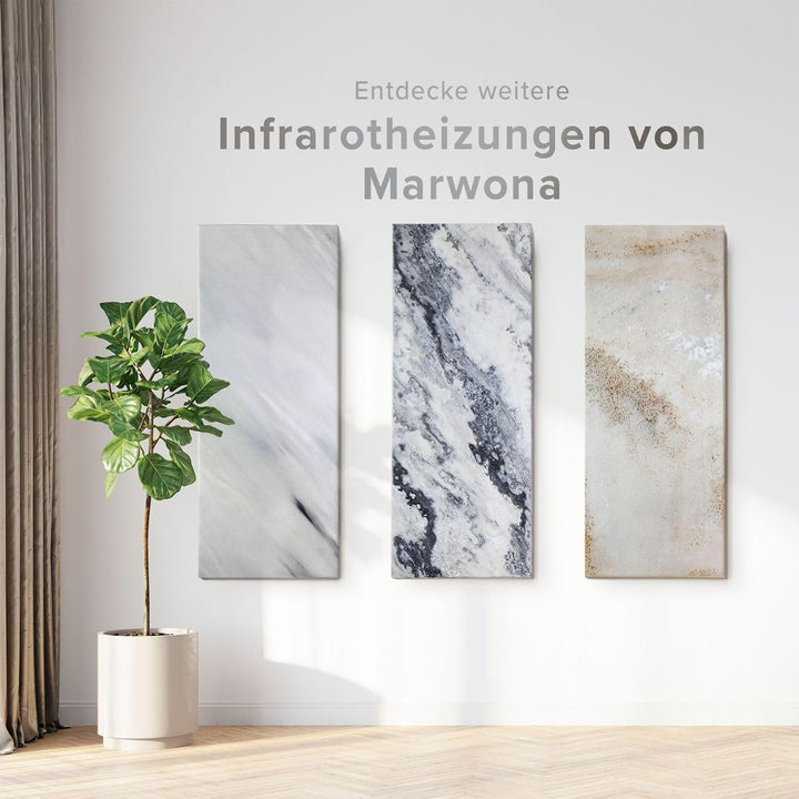 Marmor Infrarotheizung 800 Watt Jura – Massive Wandheizung aus deutschem Jura-Marmor, energiesparend