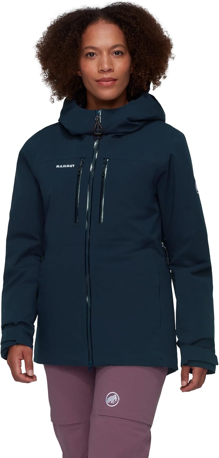 Mammut Damen Stoney Hardshelljacke mit Kapuze L Durchsichtig, L Durchsichtig