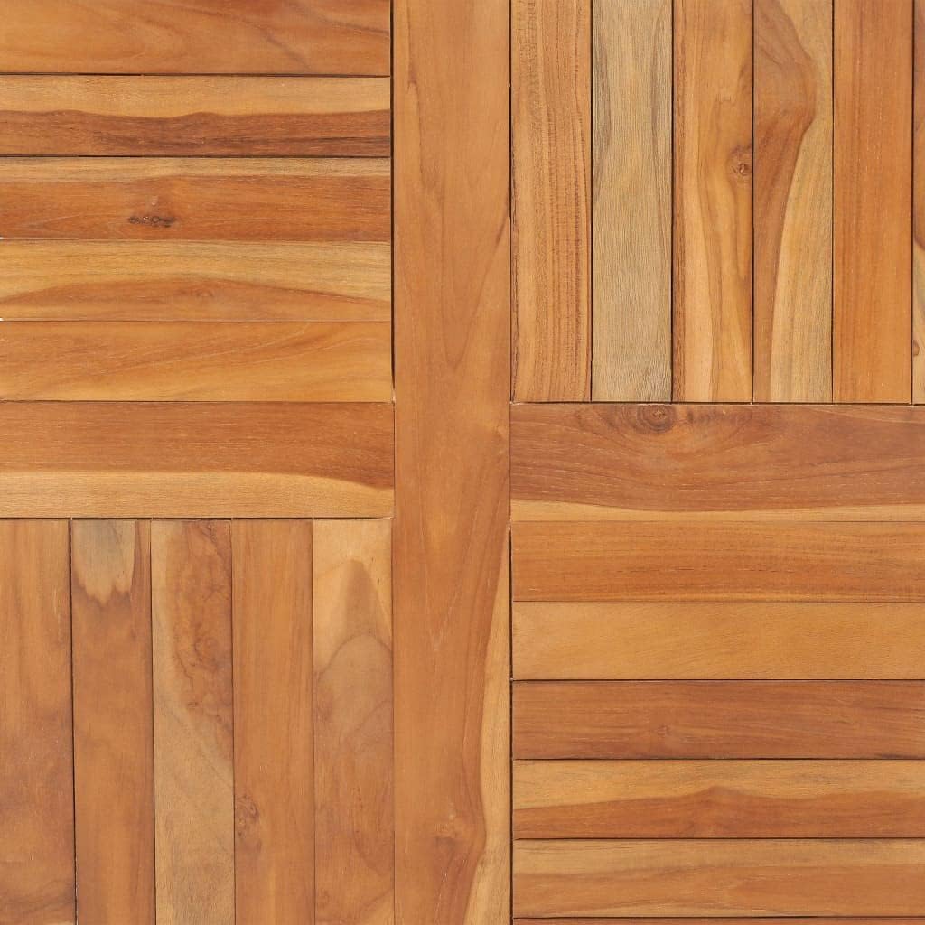 BADJAS Tischplatte Massivholz Teak Quadratisch Schreibtischplatte, DIY Stabile Esstisch, Schreibtisc