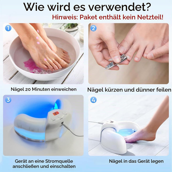 2025 Upgrade Nagelpilz Lasergerät, Nagelpilz Laser Gerät für Mehrere &amp; Fingernägel Lichttherapiegerä