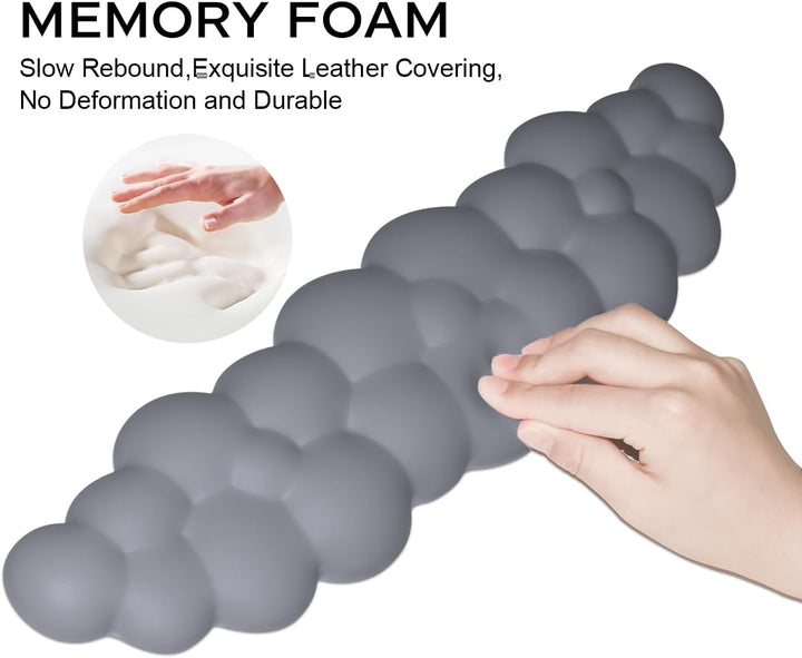 JIKIOU Tastatur-Handgelenkauflage in Wolkenform, mit rutschfester PU-Basis, bequemer Memoryschaum, f
