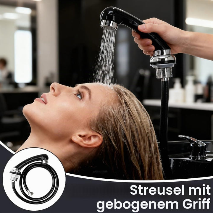 Duschkopf mit Schlauch Schwarz, Waschbecken Handbrause, Duschkopf Schlauch, Duschkop ABS Handbrause