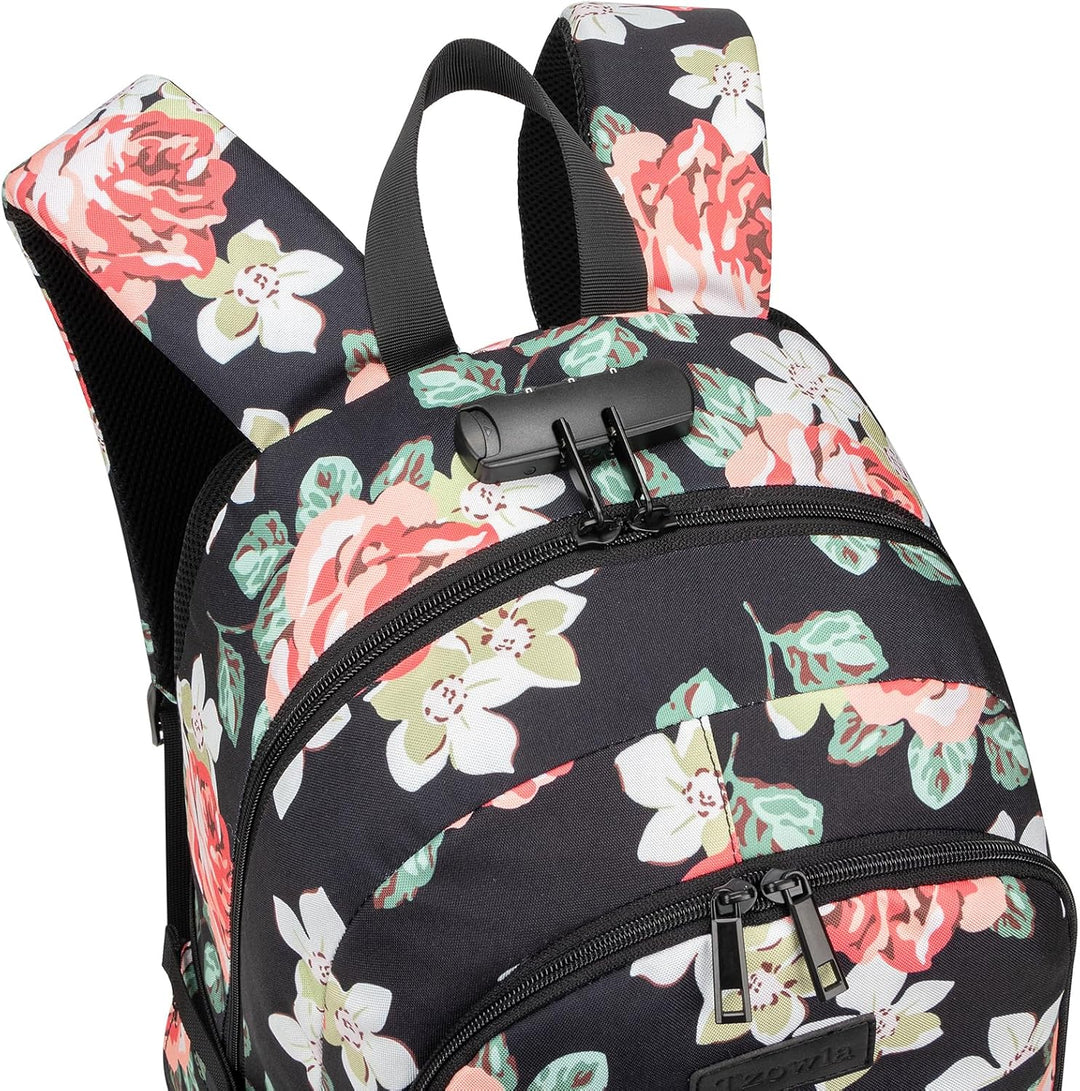 Tzowla Anti Diebstahl Laptop Rucksack für Herren,Rucksack Wasserdicht mit USB-Ladeanschluss und Schl
