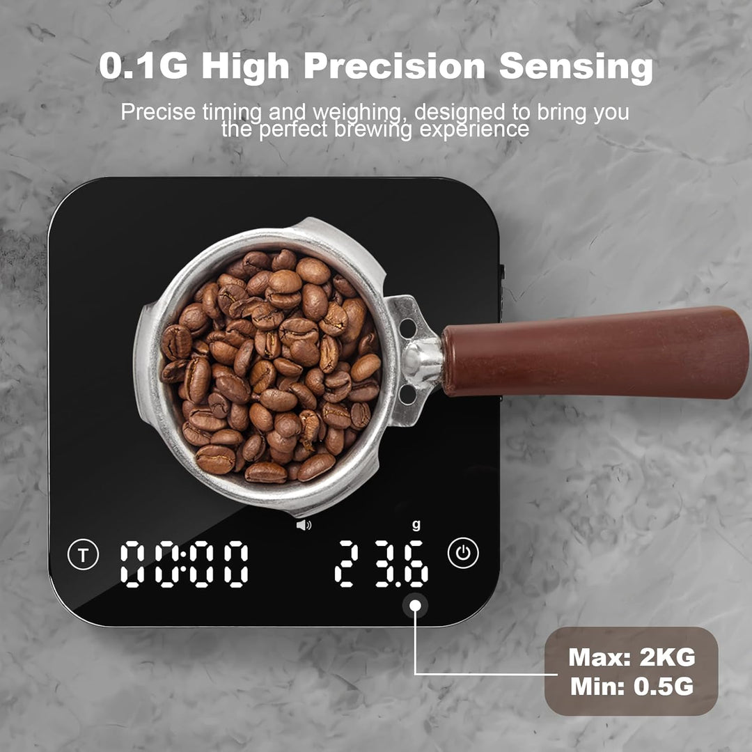Mini-Kaffeewaage mit Timer,barista waage,Wiederaufladbare Waage für Filterkaffee,barista waage für E