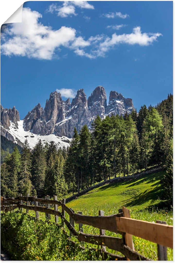 ARTland Poster Kunstdruck Wandposter Bild ohne Rahmen 60x90 cm Landschaftsbilder Südtirol Berge Alpe