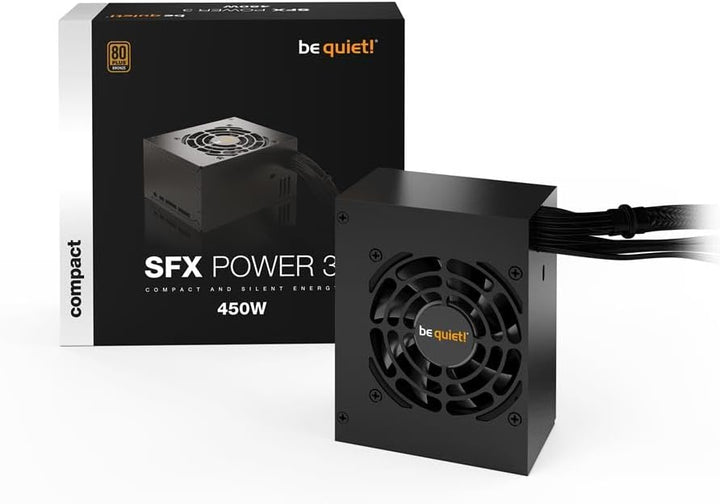 be quiet! SFX Power 3 450W, 80 Plus Bronze, temperaturgesteuerter 80mm Qualitätslüfter, Starke 12V-L