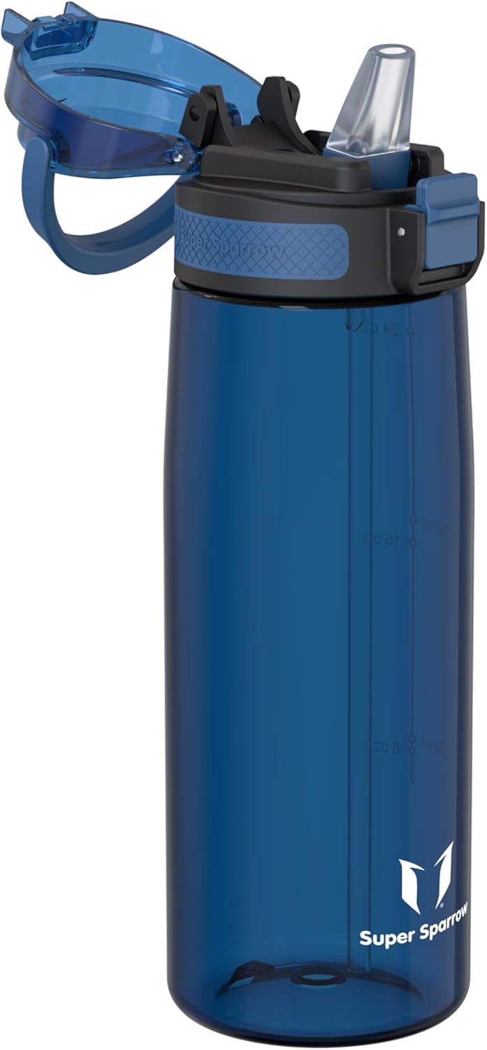 Super Sparrow Trinkflasche - TouchSip Wasserflasche - 500ml, 750ml, 1000ml - BPA-frei - Ideale Sport