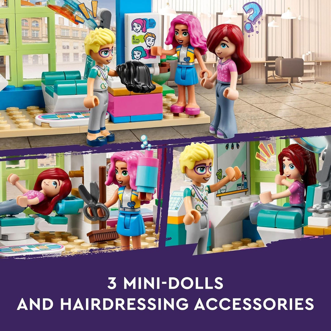 LEGO 41743 Friends Friseursalon Set mit Paisley und Olly Mini-Puppen den 2023 Figuren, kreativ austa