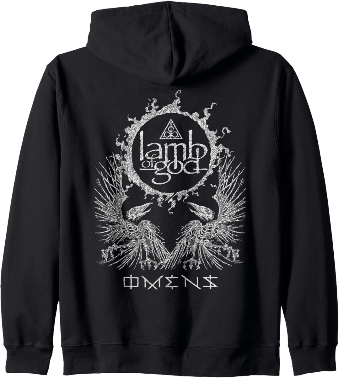 Lamb of God - Omens Raven Front Back Print Kapuzenjacke