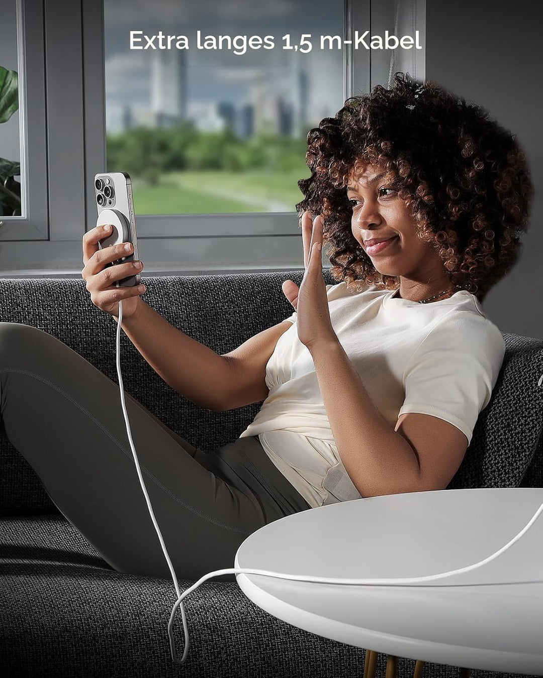ESR für Magsafe Ladegerät 15W, Wireless Charger für iPhone 17/17e/16/15/14/13/12, AirPods 4/3/2 Pro,