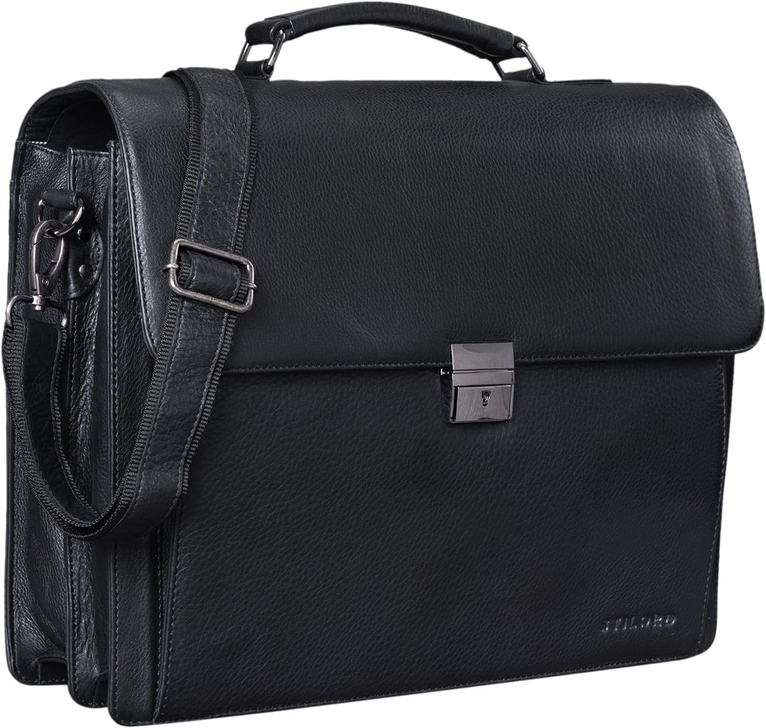STILORD 'Johann' Klassische Aktentasche Herren Damen Businesstasche für 15,6 Zoll Laptop passend für