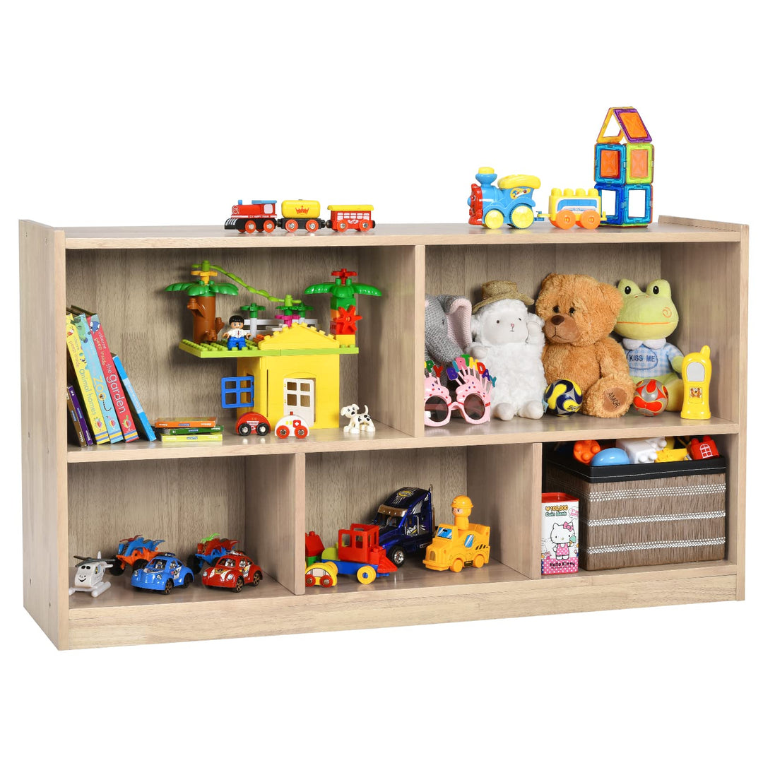 DREAMADE Kinderregal aus Holz, Spielzeugaufbewahrung Bücherregal für Kinder, Spielzeugregal für Kind