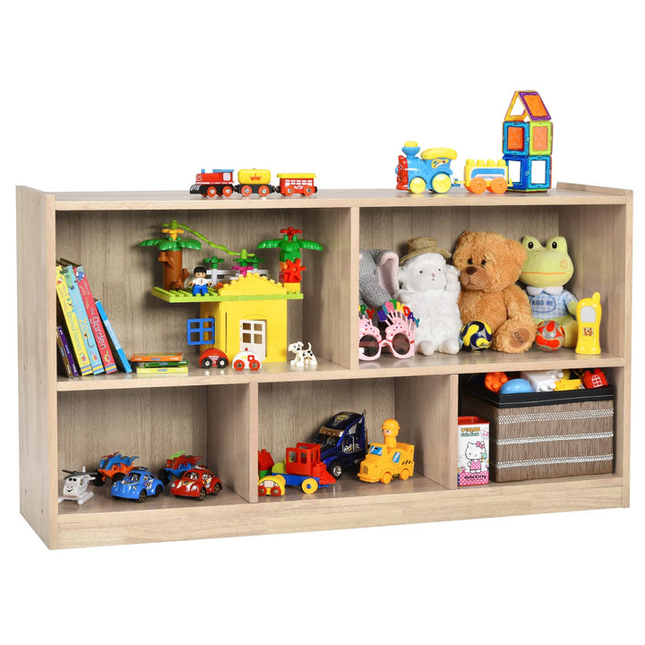 DREAMADE Kinderregal aus Holz, Spielzeugaufbewahrung Bücherregal für Kinder, Spielzeugregal für Kind