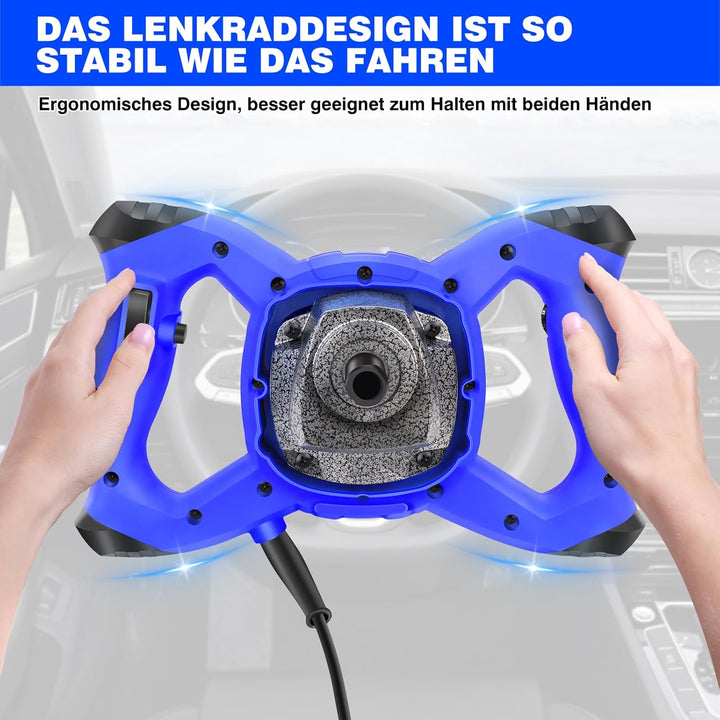 2600W Rührwerk, Betonmischer Handrührwerk Mörtelrührer, Farb-Mörtelrührer, 6-Gang-Getriebe 0-1700U/m