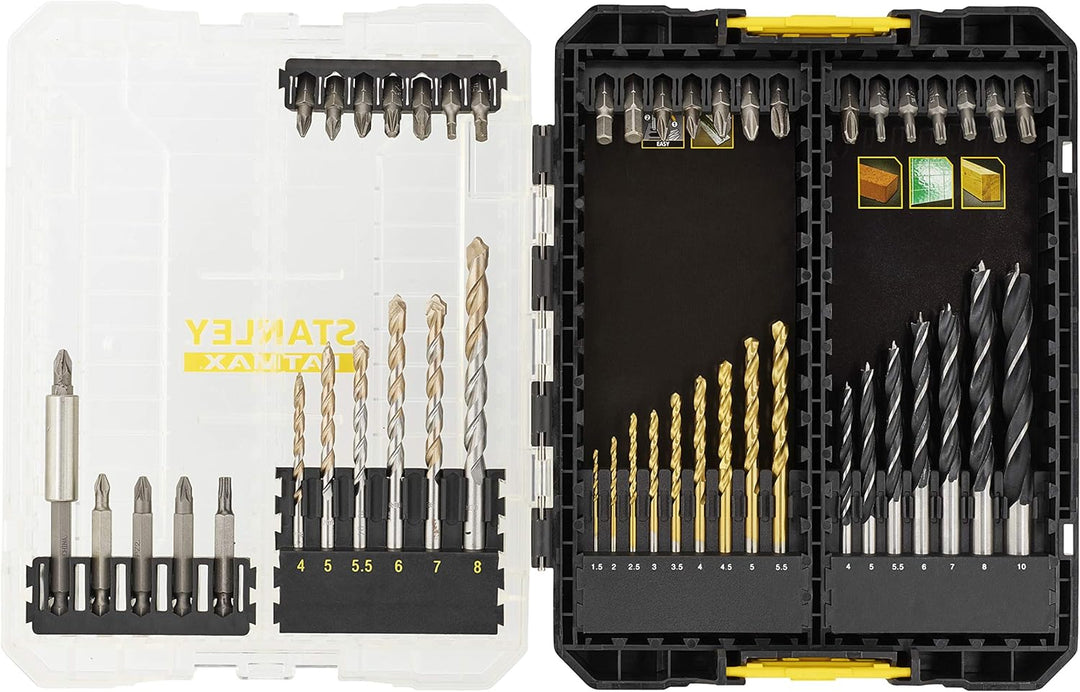 Stanley FatMax 49-tlg. Bit- und Bohrer-Set STA88563 (für viele gängige Anwendungen und Materialien,