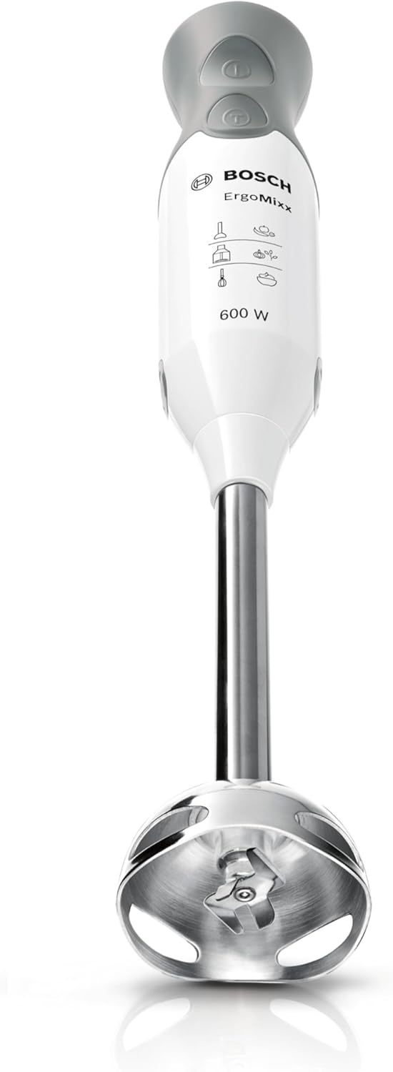 Bosch MSM66155 Stabmixer-Set, 600 W, Edelstahl-Mixfuss, Universalzerkleinerer, ProPuree Stampferaufs