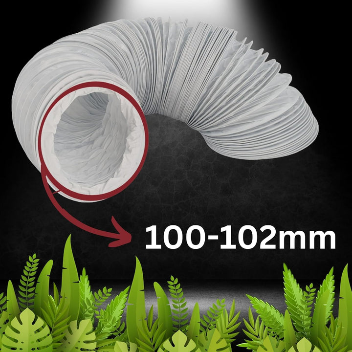 TronicXL Grow Abluft Set Schlauch + Schellen 100mm 6m für Grower Growbox Growzelt Box Zelt Grower Zu