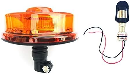 MelTruck® Rundumleuchte Warnleuchte 48 LED 12V 24V E9 R65 R10 flex mit Aufsteckrohr