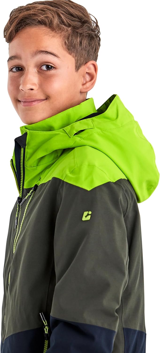 Killtec Jungen Ksw 161 Bys Ski Jckt Skijacke/Funktionsjacke mit Kapuze und Schneefang 128 apfel, 128