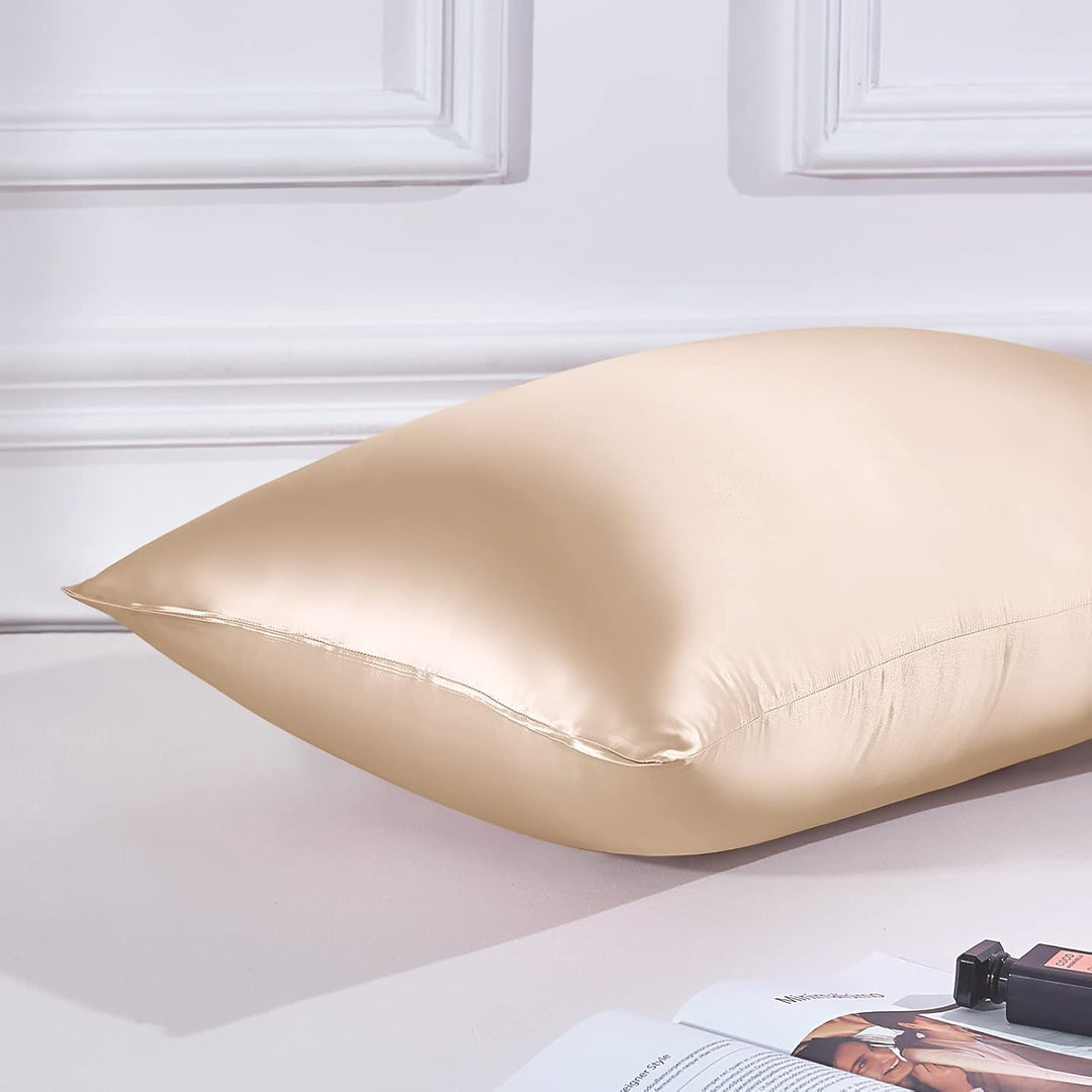 THXSILK 22 Momme Seide Kissenbezug - 100% Seide Kopfkissenbezug Sofakissenbezug - Anti milben Reissv