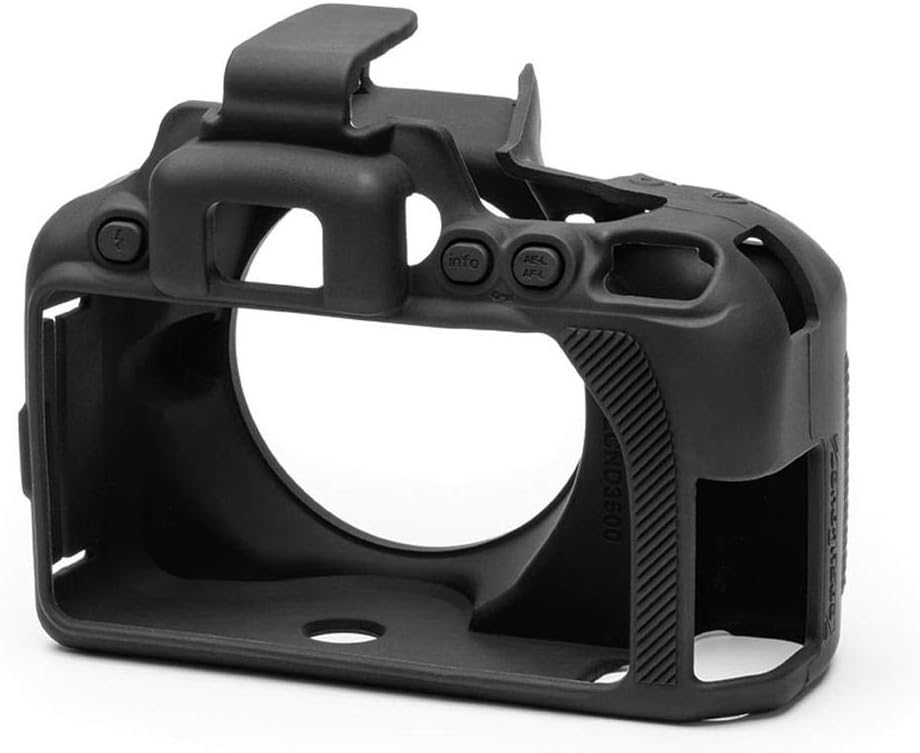 easyCover - Silikon Kameratasche - Schutz für Ihre Kamera - Nikon D3500 - Schwarz