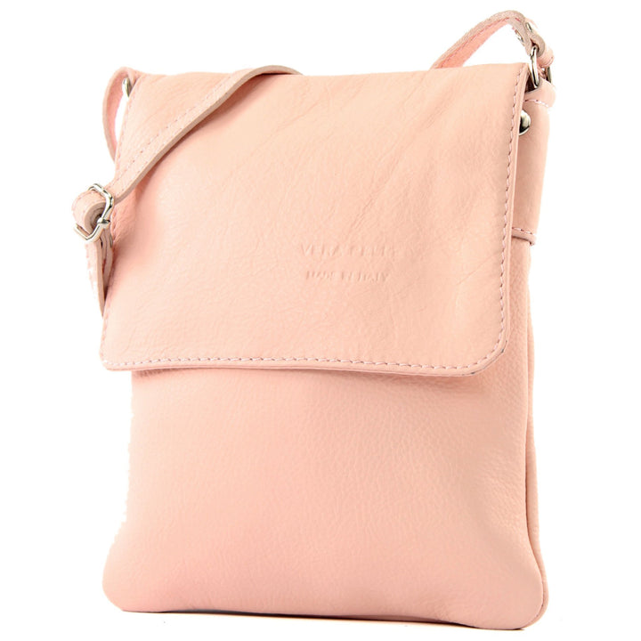 modamoda de - T34 - ital Damen Umhängetasche Schultertasche Klein Rosa, Rosa