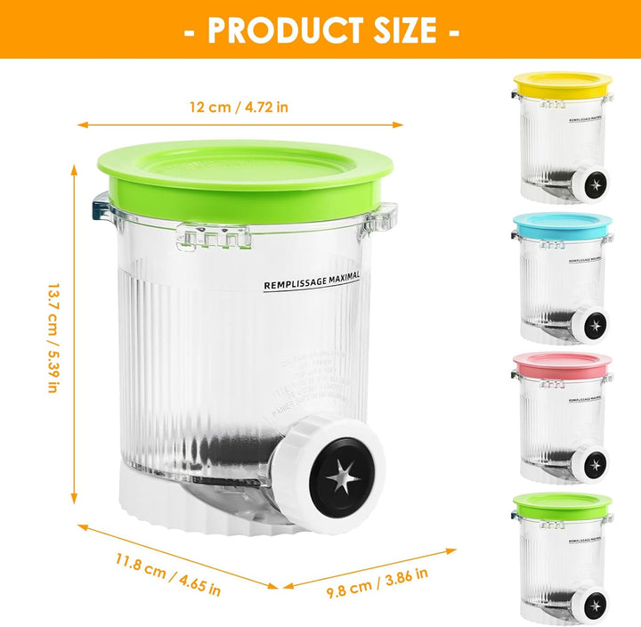 4 Stück für Ninja Swirl Behälter, BPA-frei Ersatzbecher für Ninja Creami Behälter Zubehör, Auslaufsi